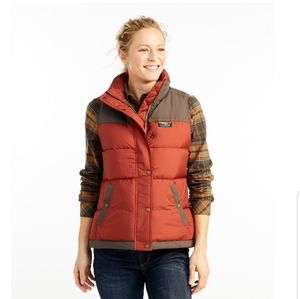LL Bean Mountain Classic Down Vest Colorblock